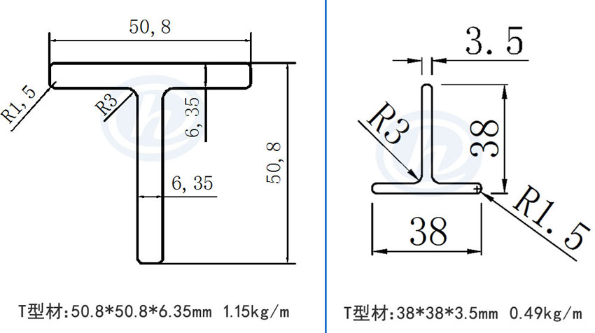 T型材规格